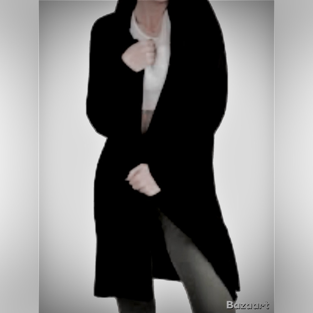 Dani Simone Knitted Black Open Front Cardigan size 3X